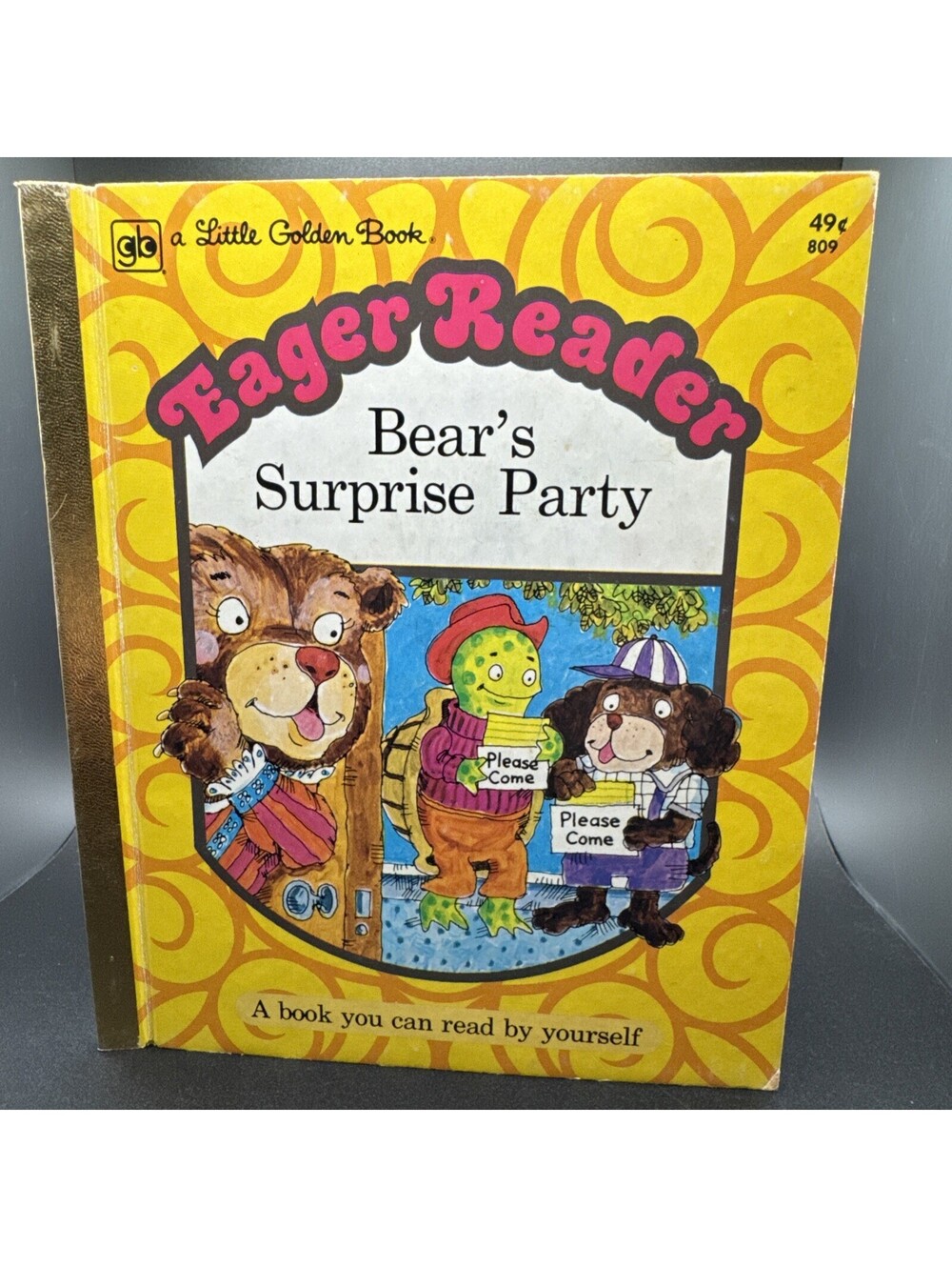 Eager Reader Bear’s Surprise Party a Little Golden Book Vintage 1975
